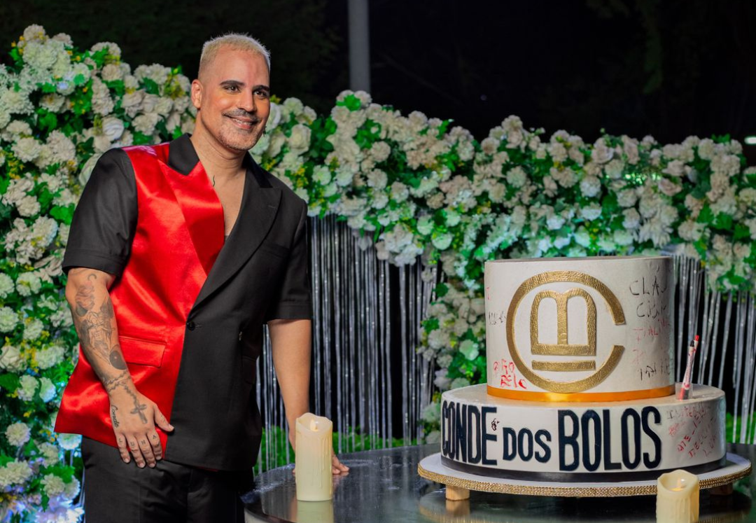 Conde dos bolos celebra 17 anos de carreira com uma festa marcada pelo glamour, doçura e emoção