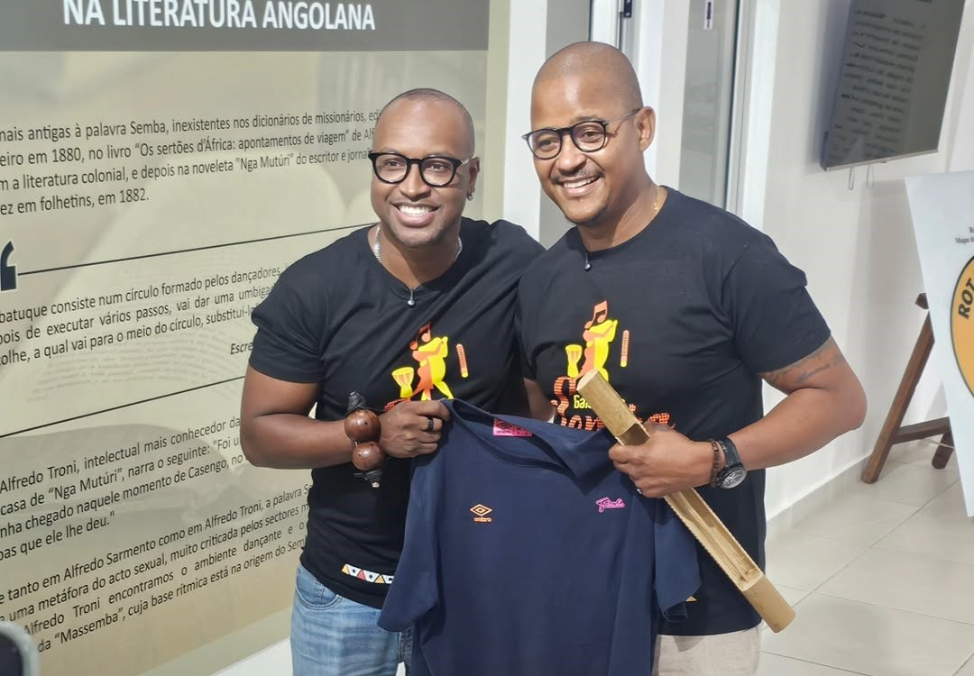 Aclamado artista brasileiro Thiaguinho visita a cultural e simbólica Galeria do Semba, em Luanda