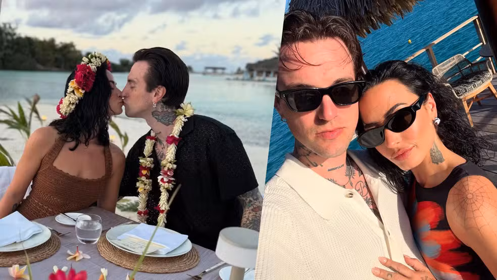Demi Lovato encanta fãs ao partilhar registos paradisíacos da sua lua de mel com o cantor Jordan Lutes
